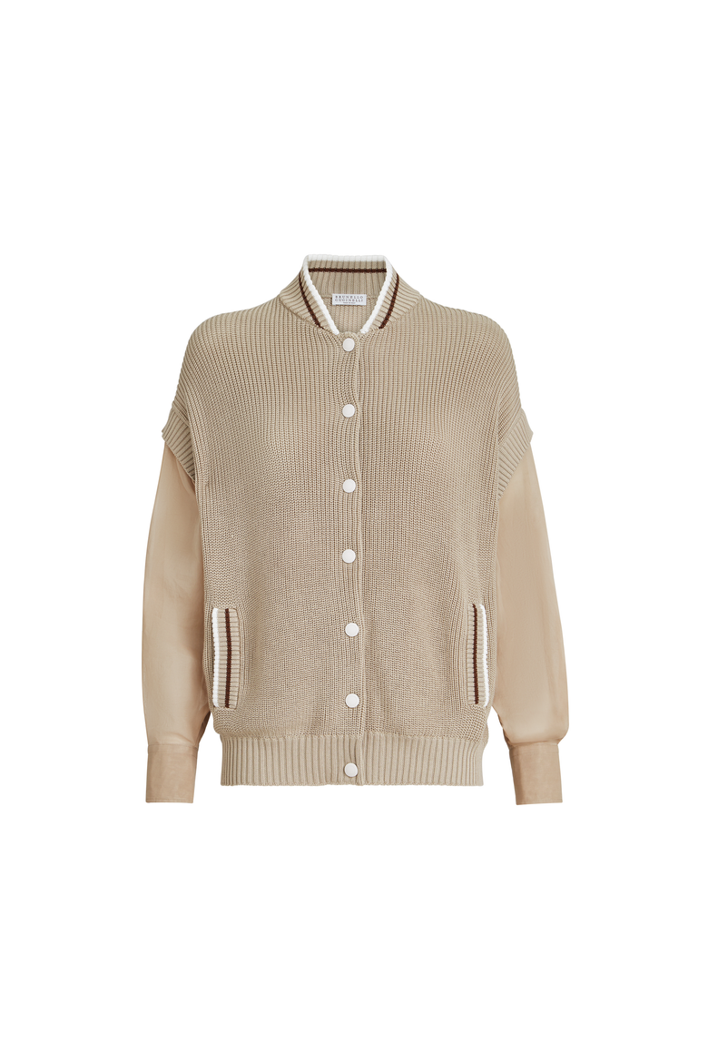 Cotton cardigan, Alternate, color, Beige