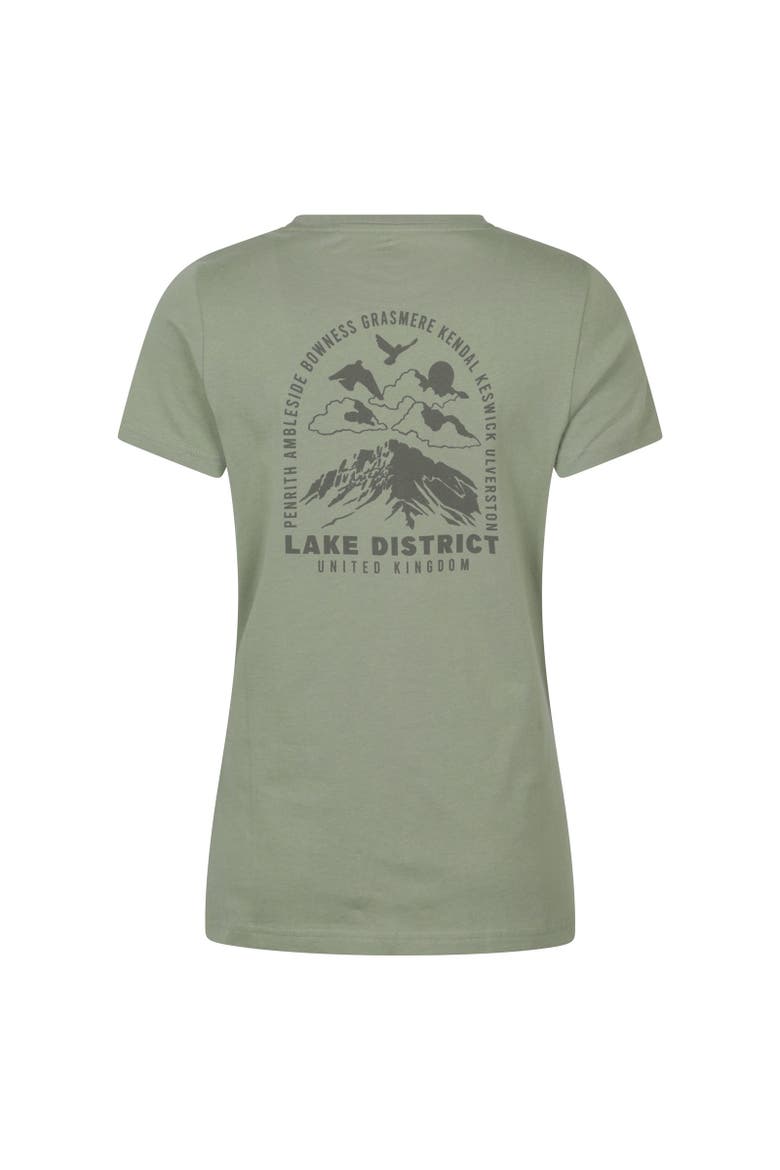 Lake District Sunset T-Shirt, Alternate, color, Khaki Green