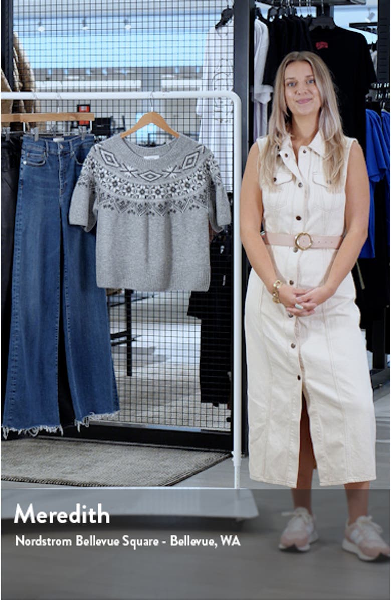 Fair Isle Short Sleeve Sweater, sales video thumbnail