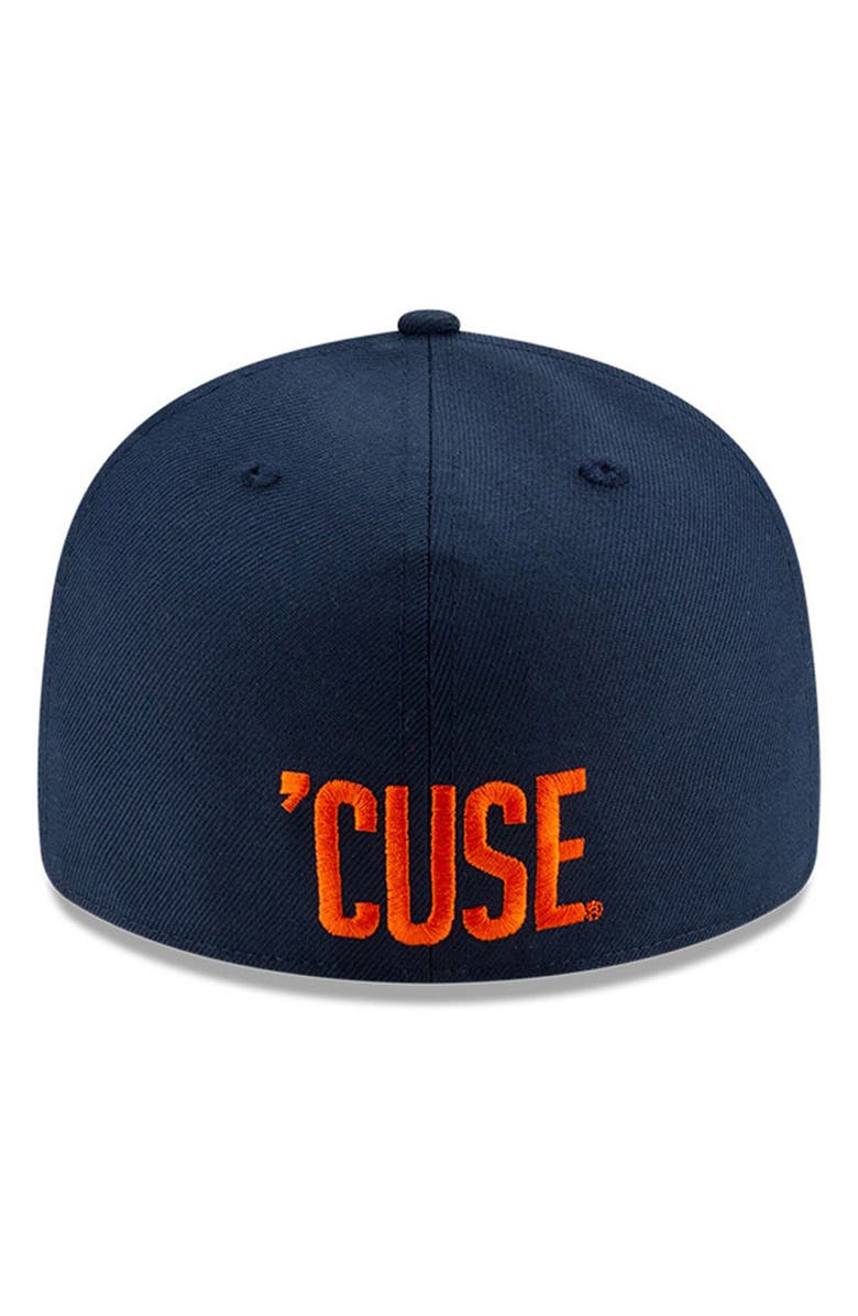 New Era Men's New Era Navy Syracuse Orange Basic Low Profile 59FIFTY Fitted Hat, Alternate, color,