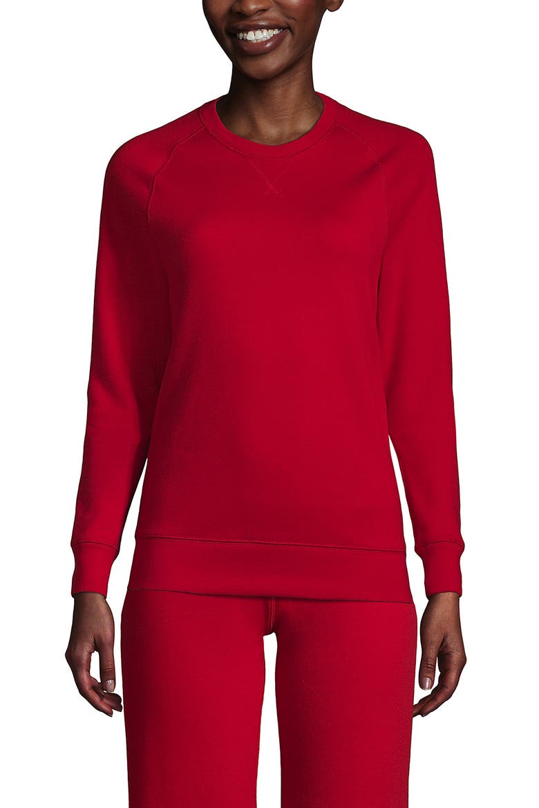 School Uniform Adult Long Sleeve Crewneck Sweatshirt, Main, color, Red