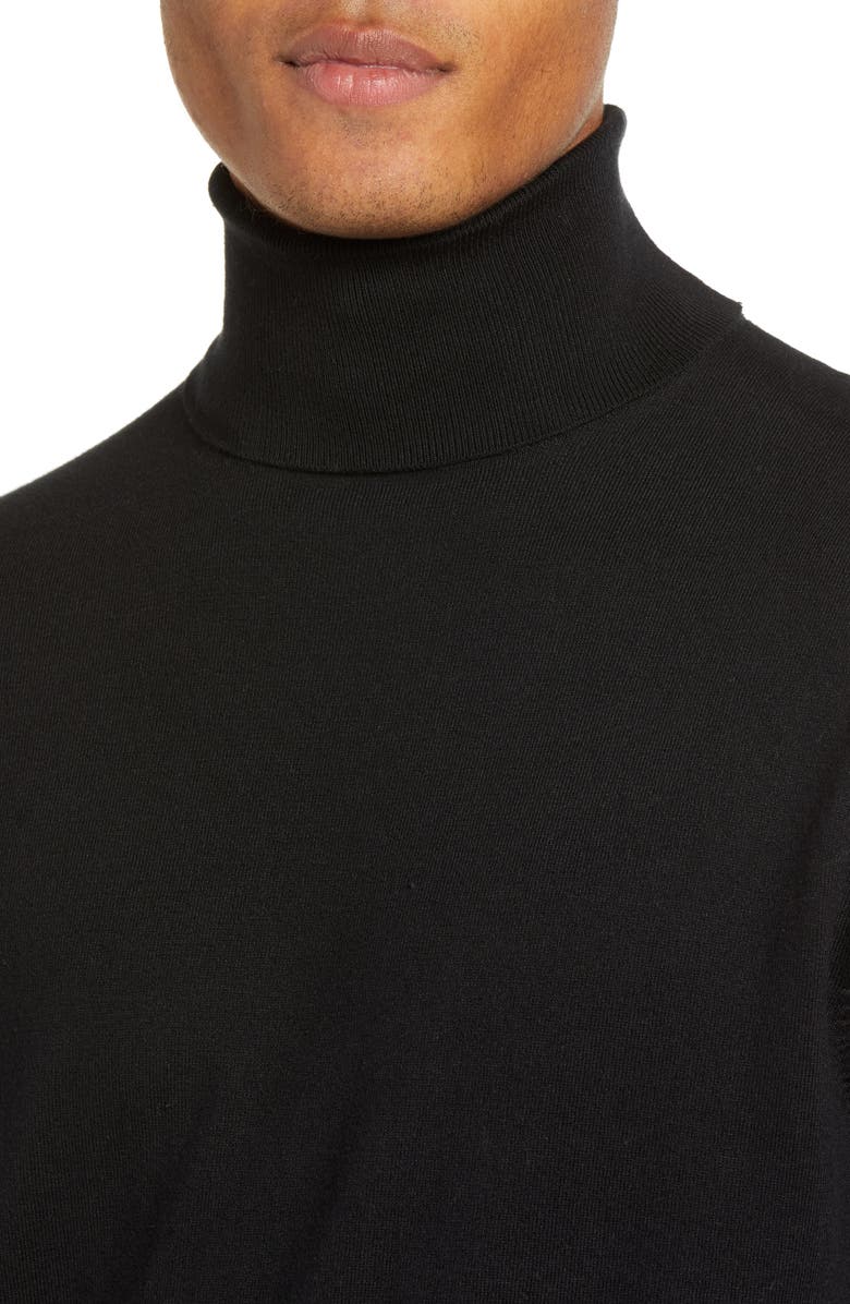 French Connection Regular Fit Stretch Cotton Turtleneck, Alternate, color,