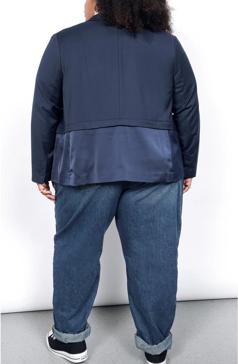 WILDFANG The Empower Cropped Convertible Blazer, Alternate, color, 