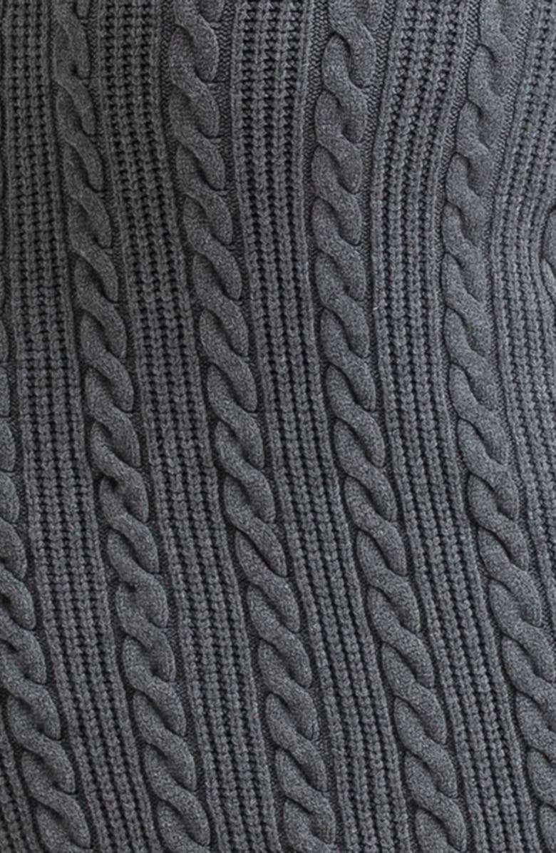 PIETRO BRUNELLI MATERNITY Turtleneck Long Sleeve Rib Maternity Sweater Dress, Alternate, color, Light/ Pastel Grey