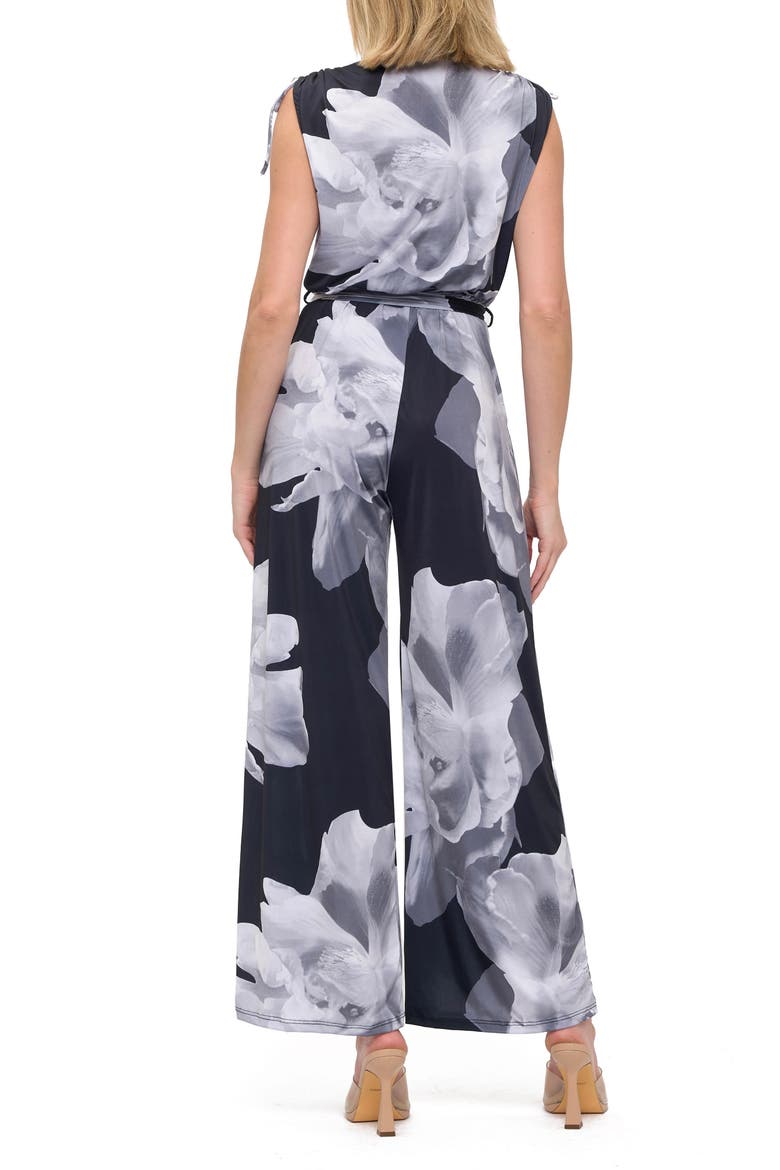 Wide Leg Jumpsuit, Alternate, color, BLACK/ WHITE