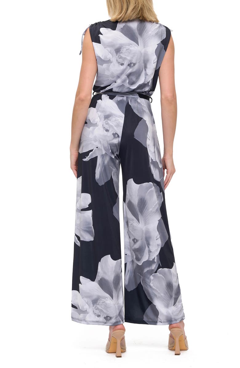 O.L. Wide Leg Jumpsuit, Alternate, color, Black/ White