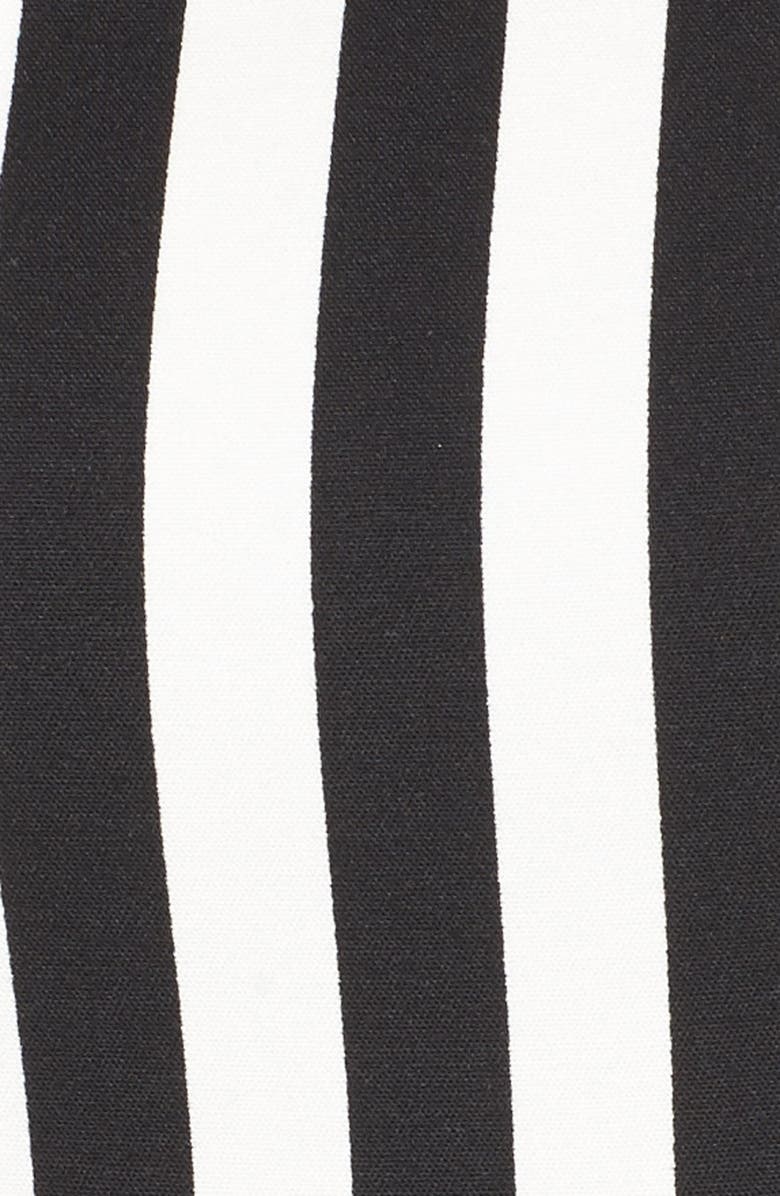 ZDNU ANNE KLEIN NEW YORK Anne Klein Stripe Fit & Flare Dress, Alternate, color, 