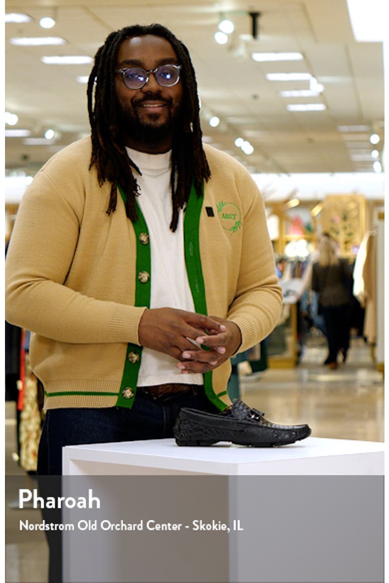 Dacio II Snakeskin Embossed Driving Loafer video
