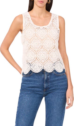 Scallop Crochet Tank