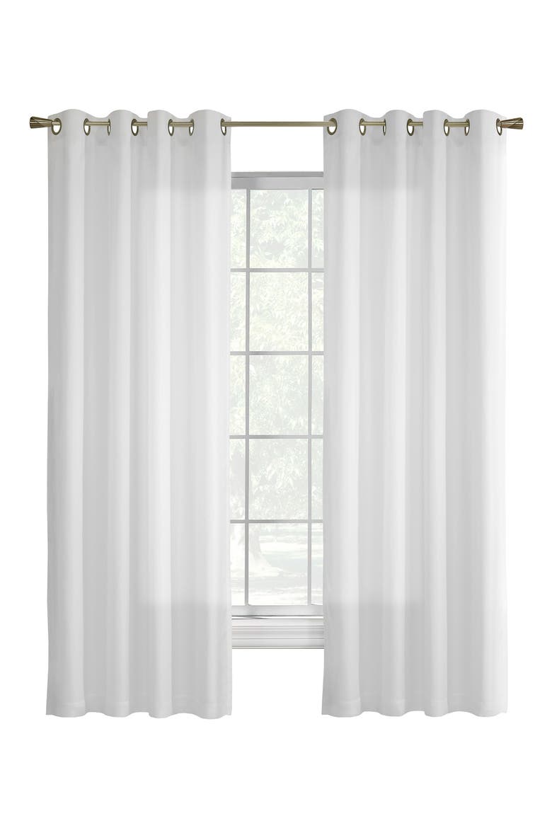 Single Indoor Curtain Panel, Main, color, WHITE