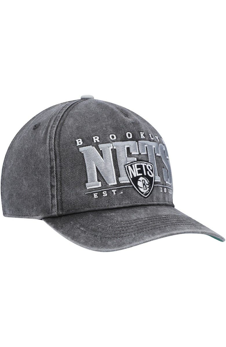'47 Men's '47 Black Brooklyn Nets Fontana Hitch Snapback Hat, Alternate, color, 
