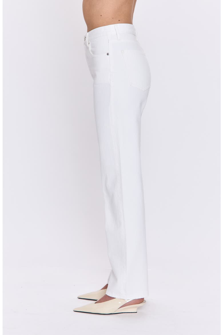 Cassie High Rise Straight Leg Jeans, Alternate, color, PAPER WHITE