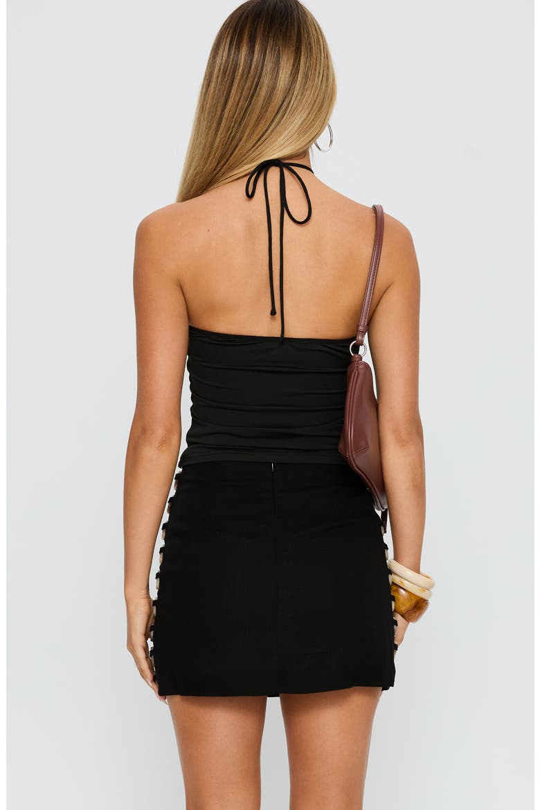 Final Tango Halter Top, Alternate, color, BLACK