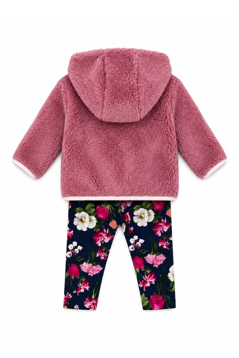 High-Pile Fleece Jacket, Bodysuit & Leggings Set, Alternate, color, LIGHT/ PASTEL PINK