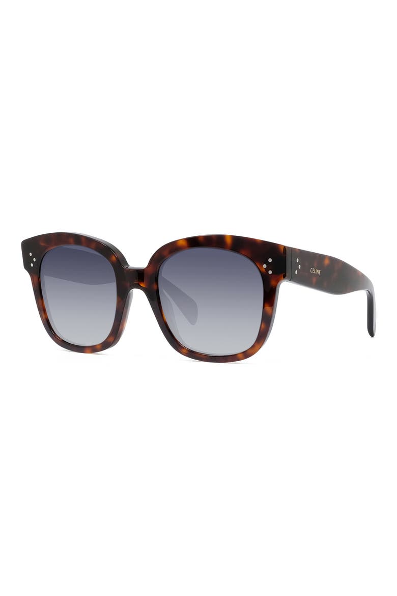 54mm Square Sunglasses, Alternate, color, RED HAVAN/ SMOKE