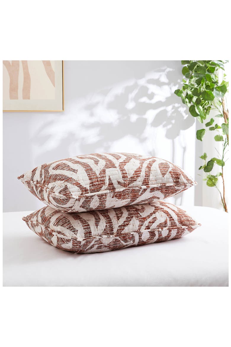 Khari Quilt & Sham Set, Alternate, color, RUST