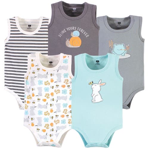 Hudson Baby Five-piece Sleeveless Infant Essentials In Multi