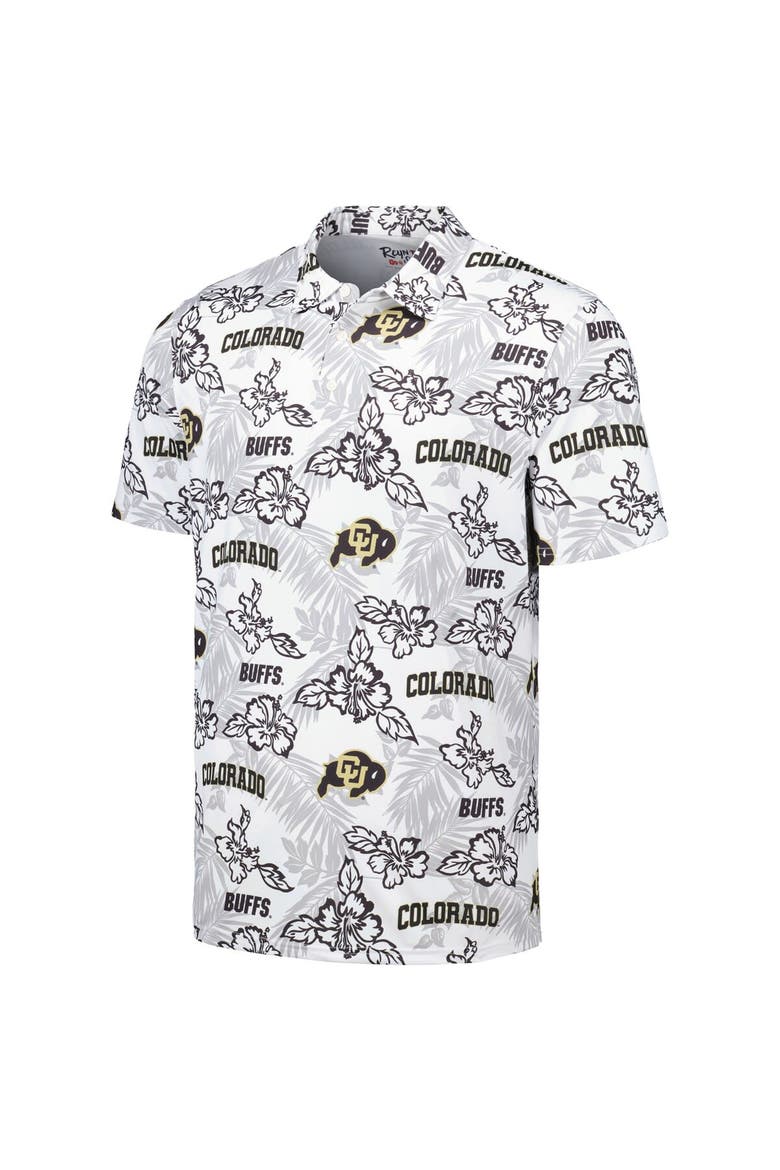 Men's Reyn Spooner  White Colorado Buffaloes Performance Polo, Alternate, color, White