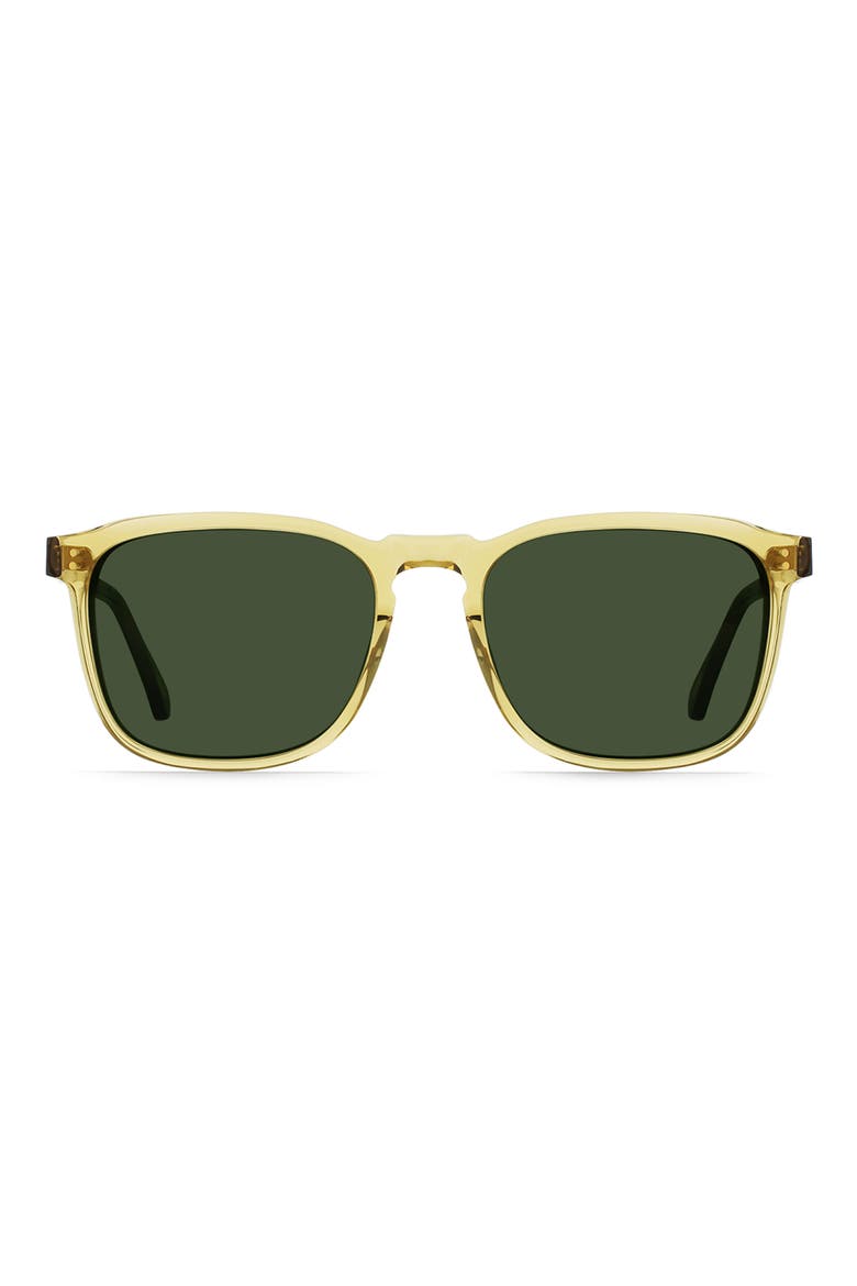 Wiley 54mm Square Sunglasses, Main, color, FENNEL/ SAGE