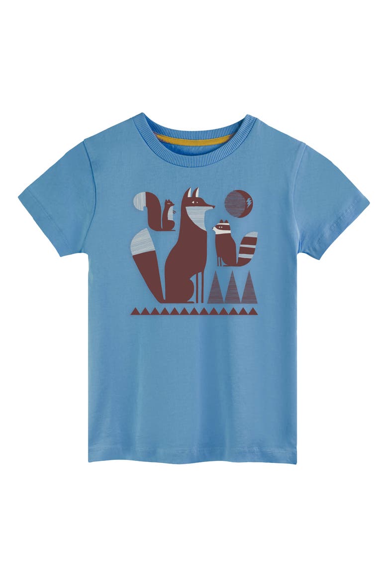 Organic Cotton Boys Grahic T-Shirt, Main, color, True Blue Crew