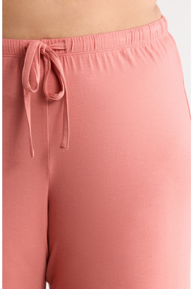 Moonlight Eco Knit Pajamas, Alternate, color, PINK CEDAR