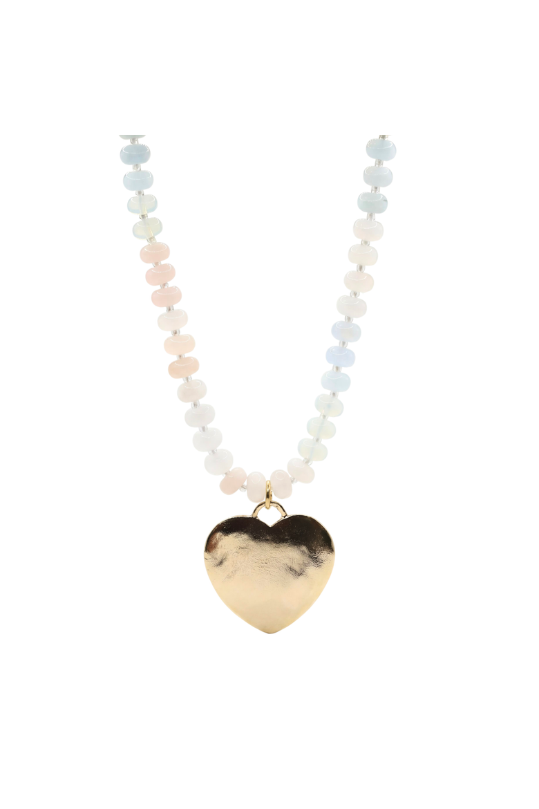 Alani Heart Necklace, Main, color, Pastel