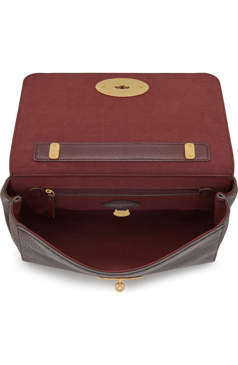 Mulberry Medium Lily Leather Bag, Alternate, color, Oxblood