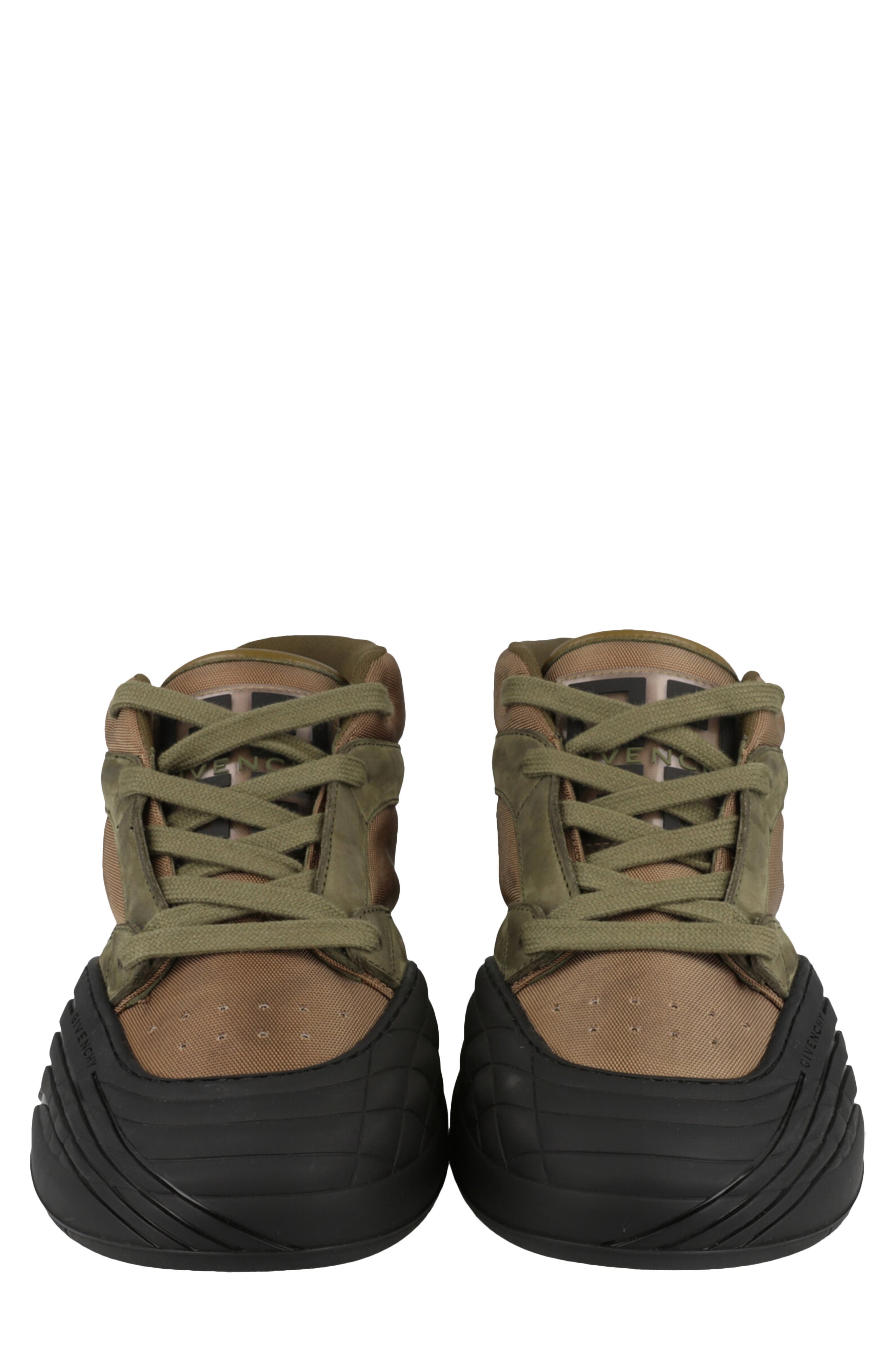 Givenchy Suede Trim Mid Top Sneaker, Alternate, color, Olive Green
