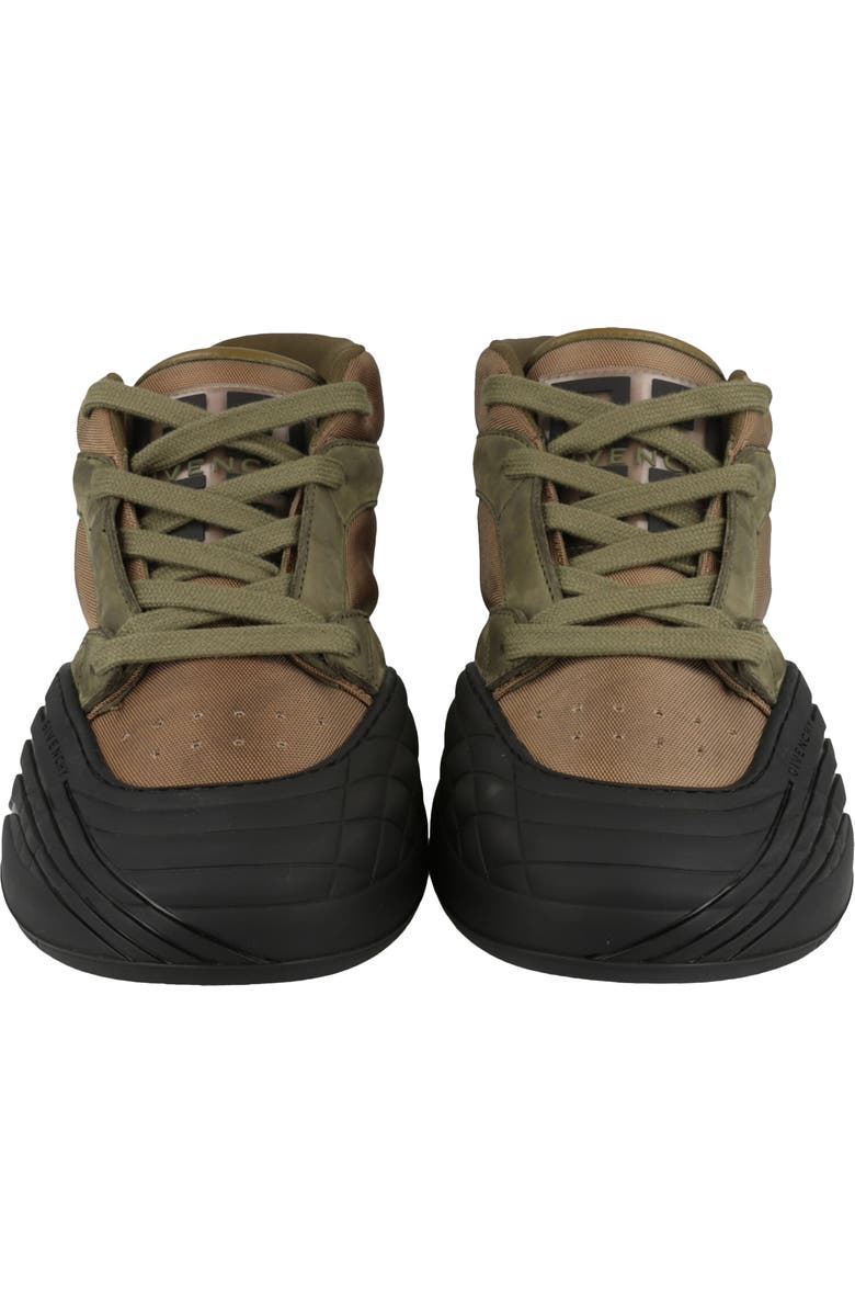 Givenchy Suede Trim Mid Top Sneaker, Alternate, color, Olive Green
