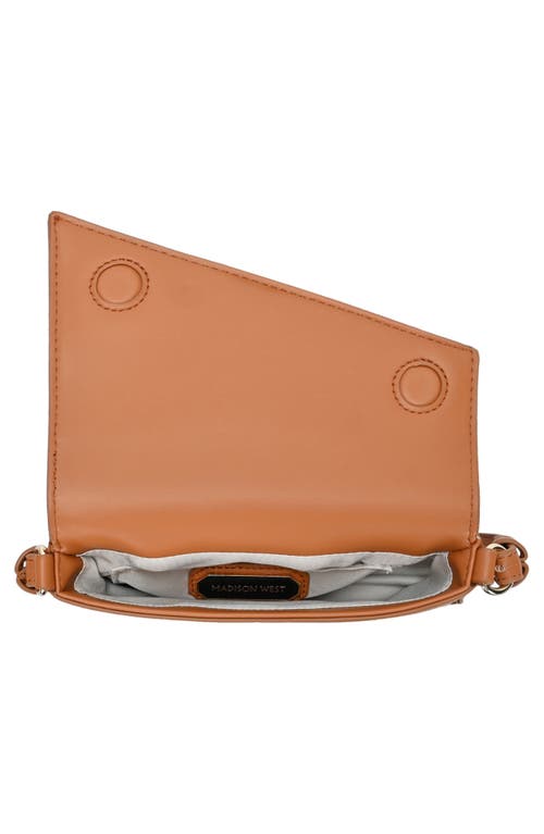 Madison West Mini Asymmetric Shoulder Bag In Tan