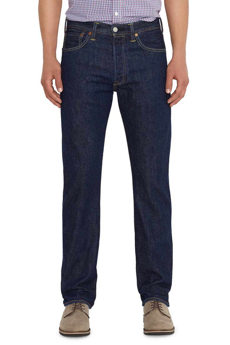 Levi's® Premium 501® Original Straight Leg Jeans, Main, color, ONE WASH
