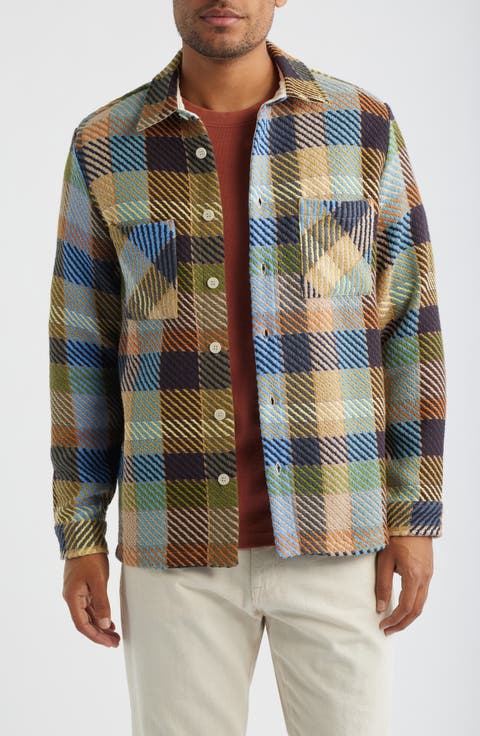 Whiting Pike Check Recycled Cotton Blend Overshirt