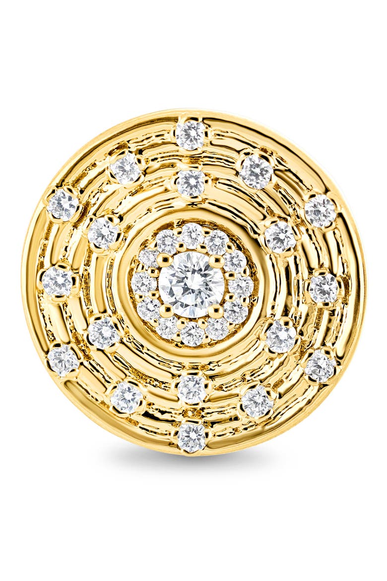 18K Gold Cleo Natural Diamond Fluted Stud Earrings (Online Trunk Show), Alternate, color, 18K YELLOW GOLD