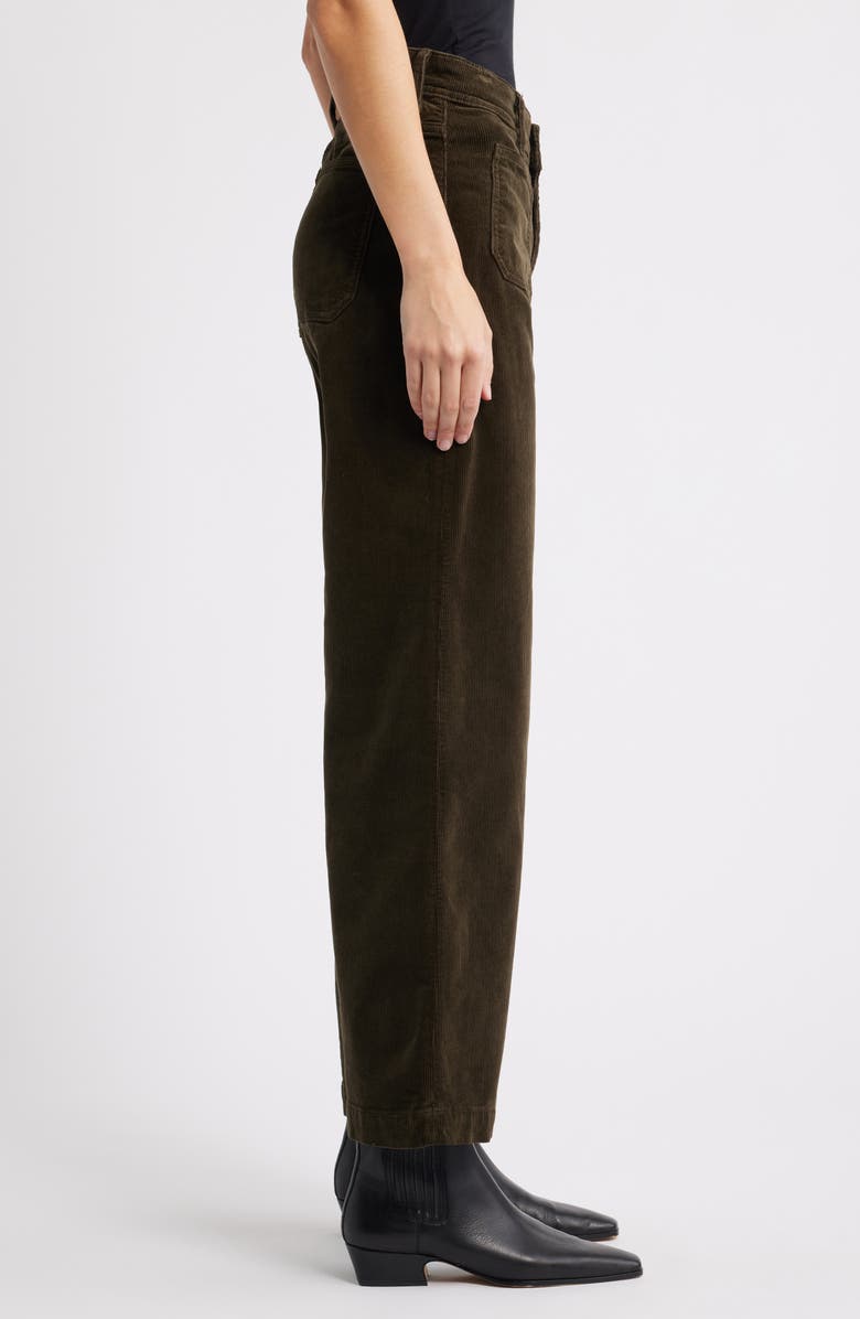 Mavi Jeans Paloma Marine Patch Pocket Corduroy Wide Leg Pants, Alternate, color, Dollar Bill Cord