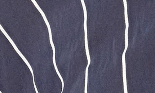 English Factory Stripe Balloon Sleeve Shirt In Blue