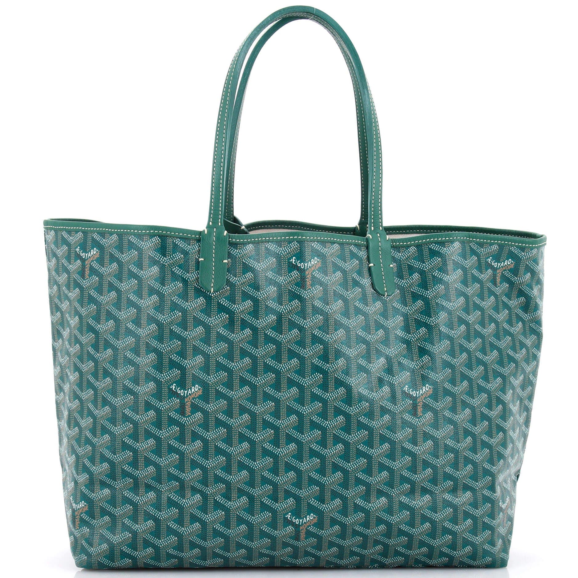 Pre-Owned Goyard Saint Louis Tote Coated Canvas PM, Main, color, Green