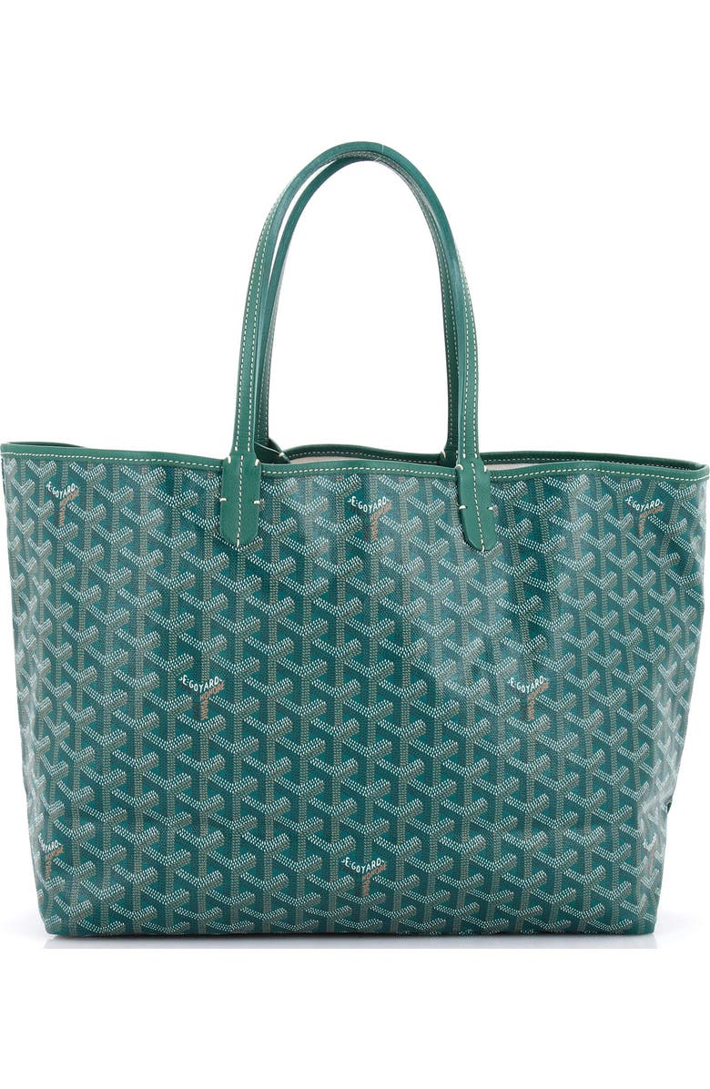 Pre-Owned Goyard Saint Louis Tote Coated Canvas PM, Main, color, Green