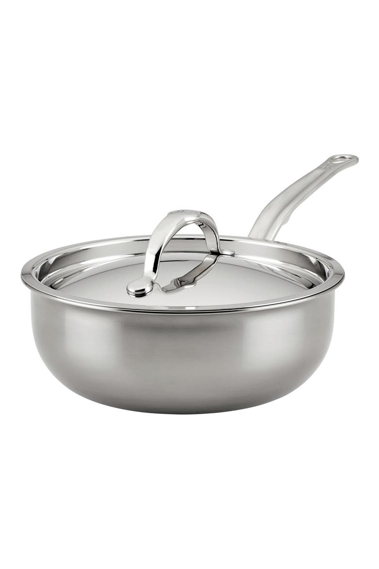 NanoBond® Molecular Titanium Stainless Steel 2-Quart Saucier Pan, Main, color, NO COLOR