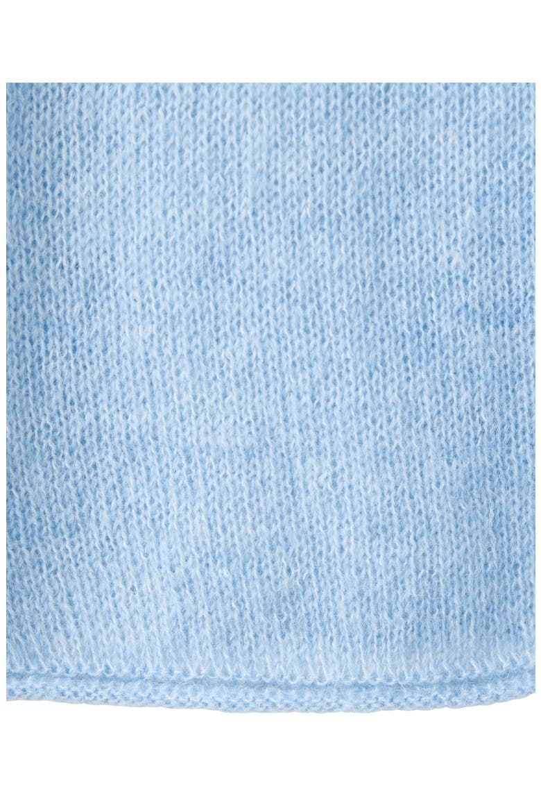 Boat Neck Sweater with Scarf, Alternate, color, SKY BLUE