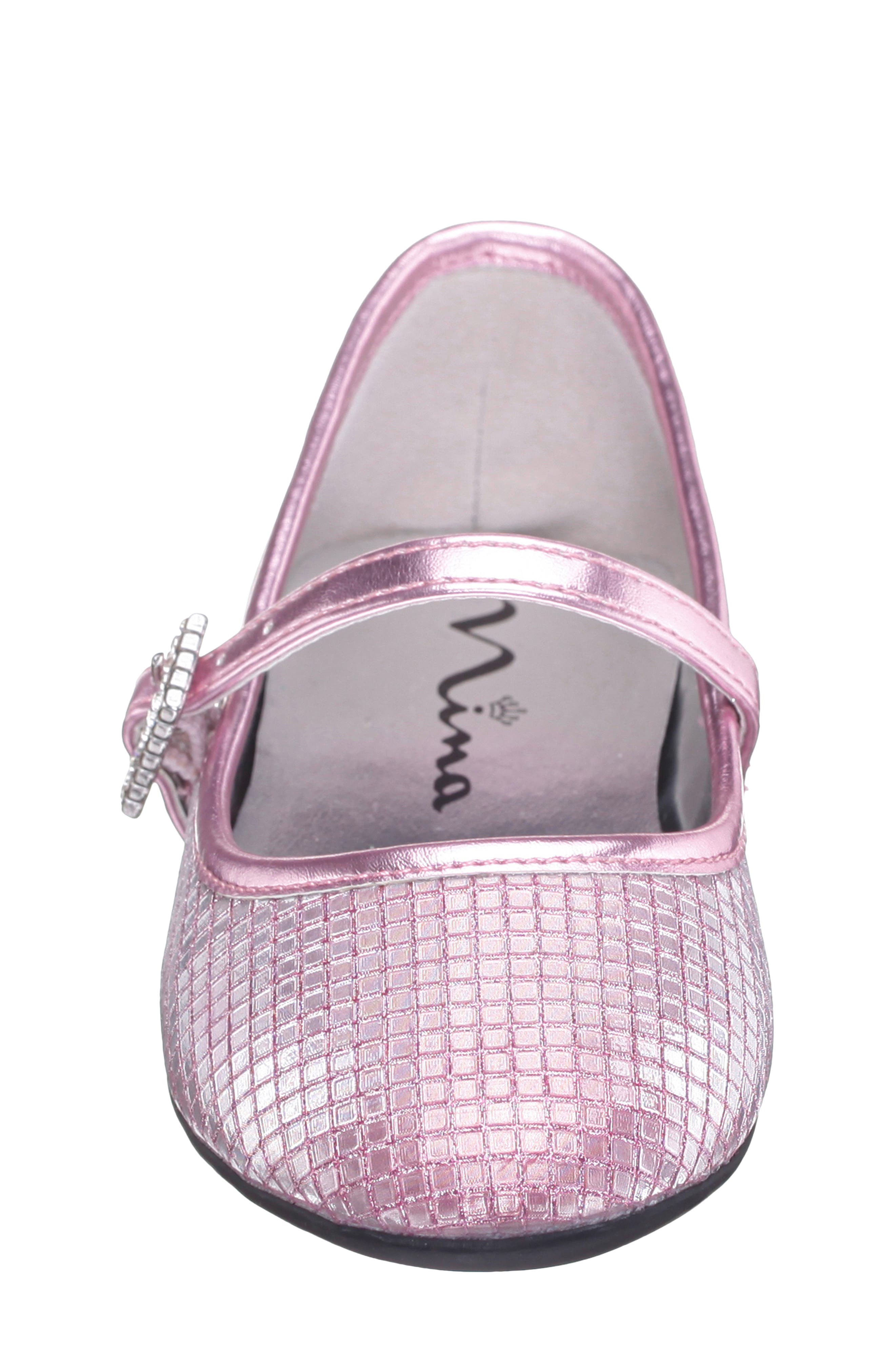 Kids' Wally Mary Jane, Alternate, color, PINK GLITTER