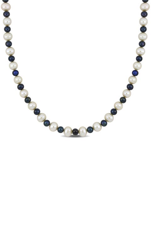 Men's 5–7.5mm Multicolor Freshwater Pearl Necklace