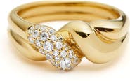 Missoma Molten Snow Double Statement Ring