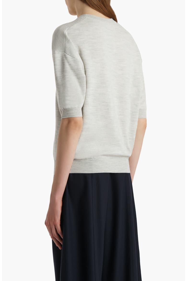 Faye Short Sleeve Sweater, Alternate, color, CLOUD