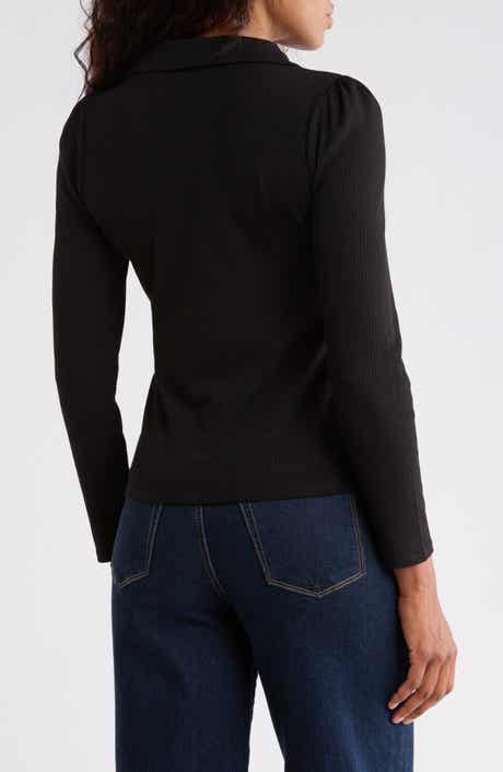 Rib Long Sleeve Top