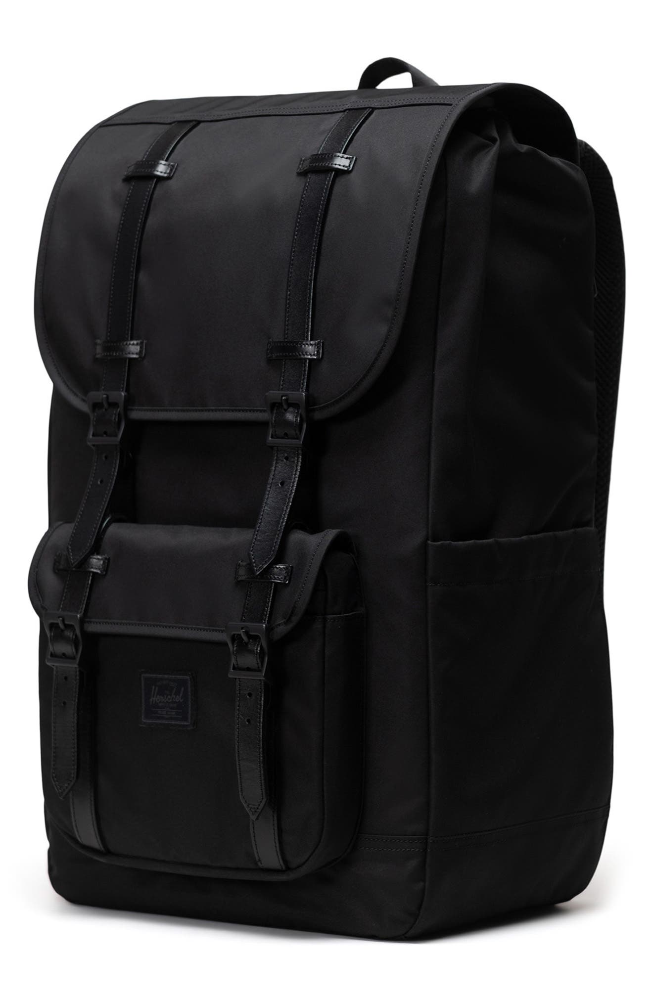 Herschel Supply Co. Premium Little America Recycled Polyester Backpack, Alternate, color, Black