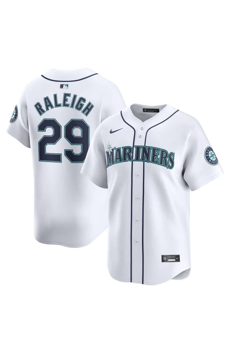 Nike Men's Nike Cal Raleigh White Seattle Mariners Home Limited Player Jersey, Alternate, color,