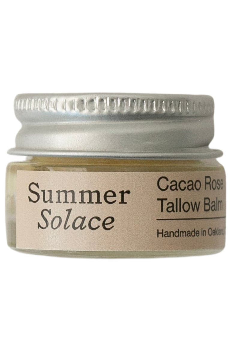 Cacao Rose Cuticle, Lip, and Brow Tallow Balm - Regenerative Tallow, Alternate, color, Light Beige