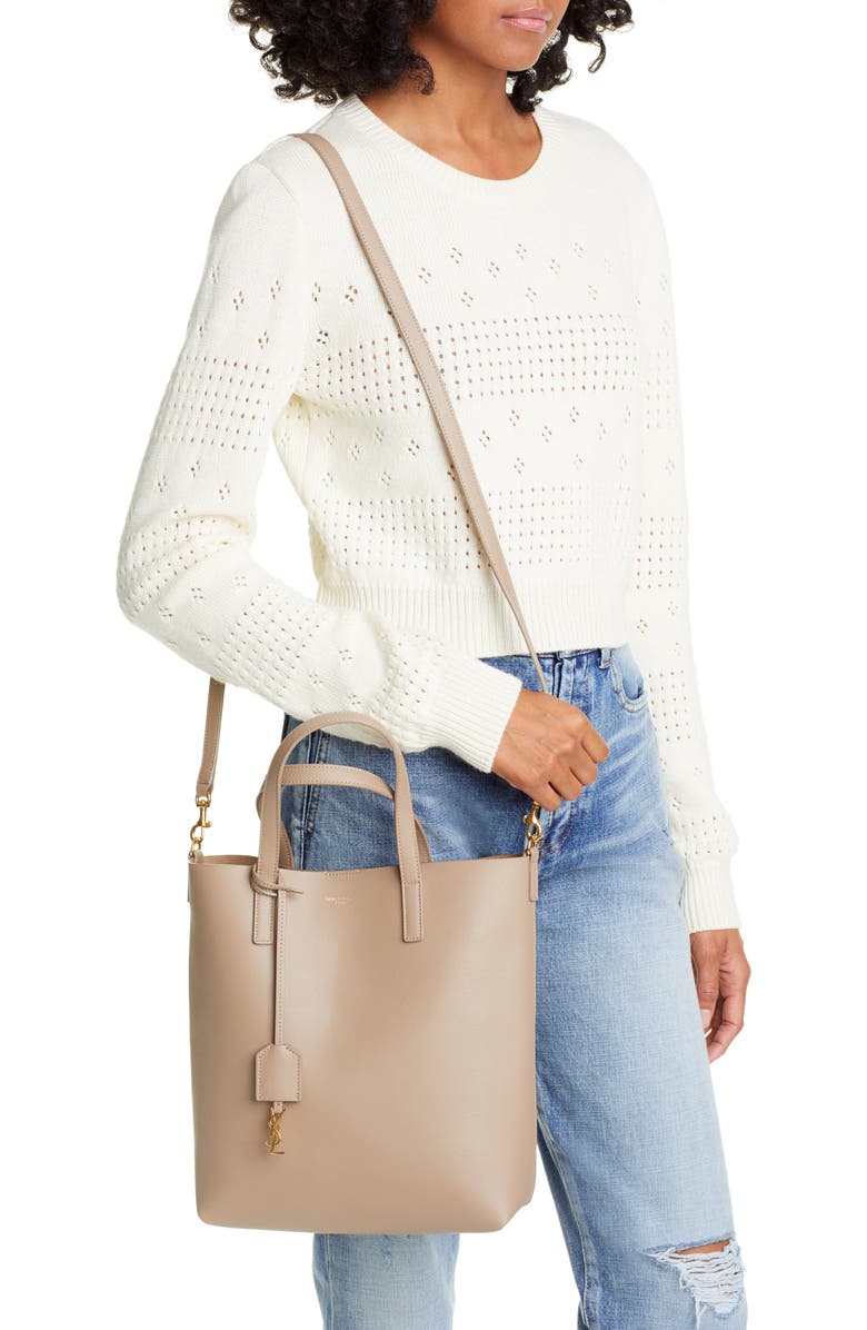 Saint Laurent Toy Shopping Leather Tote, Alternate, color,