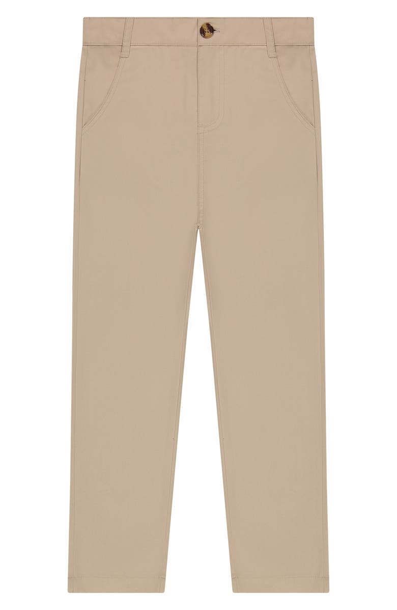 Andy & Evan Kids' Stretch Twill Pants, Main, color, Beige