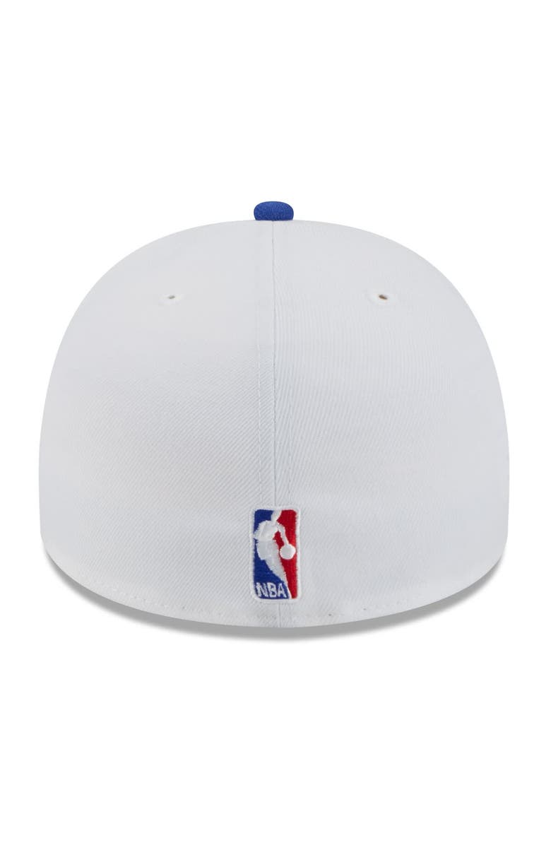 New Era Men's New Era White/Blue New York Knicks 2025 NBA Draft A-Frame 59FIFTY Fitted Hat, Alternate, color, 